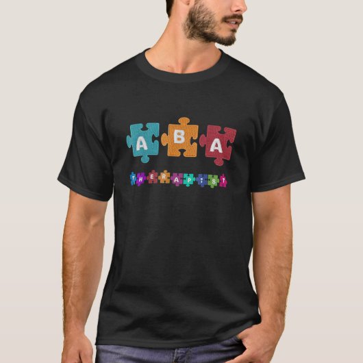 アバセラピスト教育行動アナリスト自閉症 Tシャツ (正面)