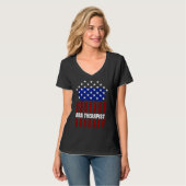 アバセラピスト米国旗行動アナリスト自閉症Ther Tシャツ (正面フル)