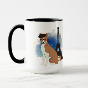 アバセンジインパリおもしろい犬 マグカップ
