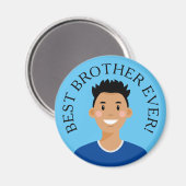 アバタパーソナライズされたー最高のブラザーエバー磁石 マグネット (正面/裏面)
