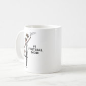 アバタパーソナライズされたー#1サッカーファン コーヒーマグカップ (正面左)