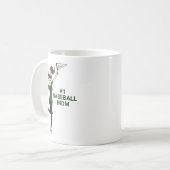 アバタパーソナライズされたー#1野球ママ コーヒーマグカップ (正面左)