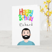 アバターパーソナライズされたカード カード (黄色い花)