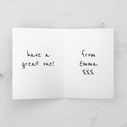 アバターパーソナライズされたカード カード (内部)