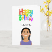 アバターパーソナライズされたカード カード (黄色い花)