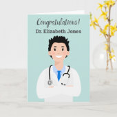 アバターパーソナライズされたドクターカード カード (黄色い花)