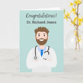 アバターパーソナライズされたドクター カード (黄色い花)