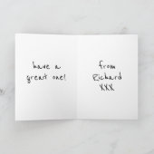 アバターパーソナライズされた誕生日カード カード (内部)