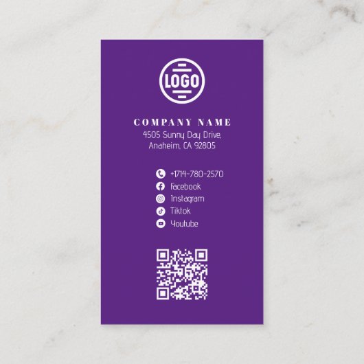 アバタービジネスカード 名刺 (裏面)