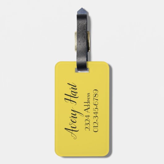 アバター ラゲッジタグ (裏面縦)