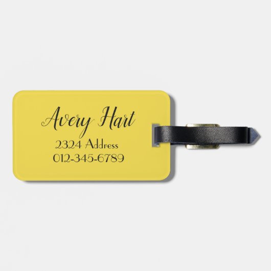 アバター ラゲッジタグ (裏面横)