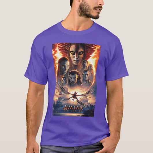 アバター 火と灰 公式映画 劇場ポストカード Tシャツ (正面)
