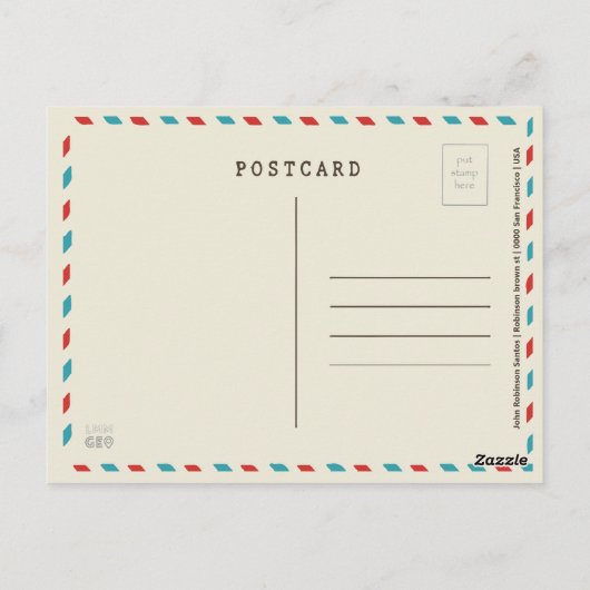 アバディア国立公園ケニアから象 ポストカード (裏面)