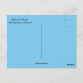 アバディエンシャー・スコットランドのバルモラル城 ポストカード (裏面)