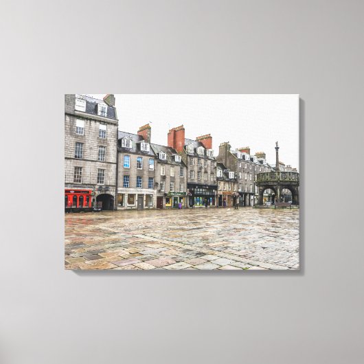 アバディーンキャスリーゲートビューキャンバス印刷 キャンバスプリント (正面)