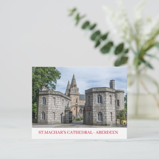 アバディーンサンマクハール大聖堂ビューポストカード ポストカード (スタンド正面)