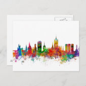 アバディーンスコットランドスカイライン ポストカード (正面/裏面)