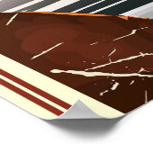 アバディーンスコットランドヴィンテージ列車の旅行ポスター ポスター (角)