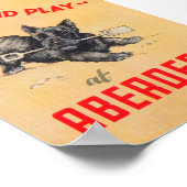 アバディーンスコットランドヴィンテージ旅行ポスター ポスター (角)