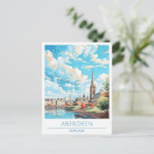 アバディーンスコットランドヴィンテージ旅行 ポストカード (スタンド正面)