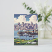 アバディーンスコットランド旅行 ポストカード (スタンド正面)