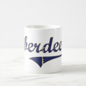 アバディーンワシントン州のクラシックなデザイン コーヒーマグカップ (中央)