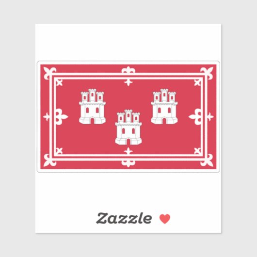 アバディーン市旗 シール (シート)