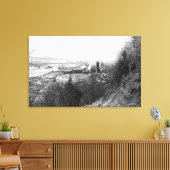 アバディーン、WAタウンビューミルアンドハーバーフォトグラップ キャンバスプリント (インサイチュ (リビング))