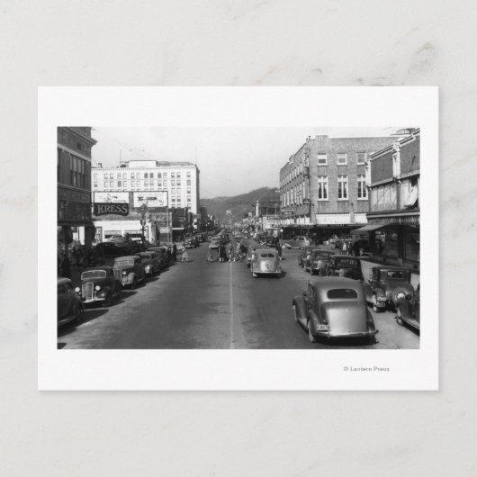 アバディーン、WA -都心のWishkanの通りの眺め ポストカード (正面)