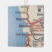 アバディーンWAヴィンテージマップ セラミックオーナメント (左)