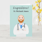 アバパーソナライズされたター医師 カード (黄色い花)