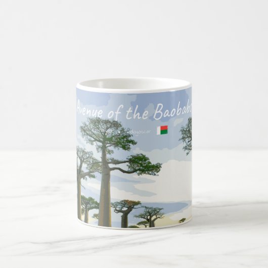 アバラタの巨木群 マダガスカル - 風景 コーヒーマグカップ (中央)