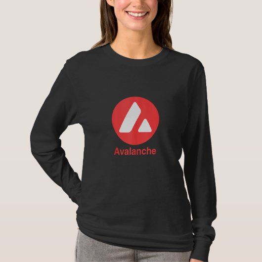 アバランシェコイン暗号通貨アバックス暗号 Tシャツ (正面)