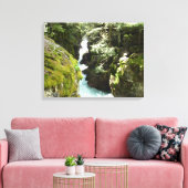 アバランシェ渓谷IIアットグレイシャナショナルパーク キャンバスプリント (インサイチュ (リビング))