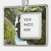 アバランシェ渓谷IIアットグレイシャナショナルパーク シルバープレートフレームオーナメント (左)