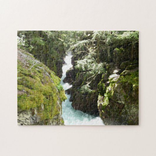 アバランシェ渓谷IIアットグレイシャナショナルパーク ジグソーパズル (横)