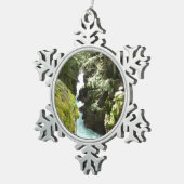 アバランシェ渓谷IIアットグレイシャナショナルパーク スノーフレークピューターオーナメント (右)