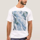 アバランチ+マウンテン+スノーシーン Tシャツ (正面)