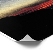 アバリスの海に沈む夕日 ポスター (角)