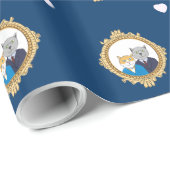 アバリーナイス子猫カップル猫好きラッピング紙 ラッピングペーパー (ロールコーナー)