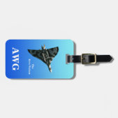 アバロバルカンデルタウィングボマーとモノグラム ラゲッジタグ (正面横)