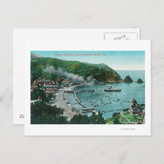 アバロンとベイの空中表示 ポストカード (正面/裏面)