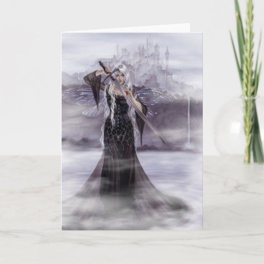 アバロンの女性グリーティングカード カード (正面)