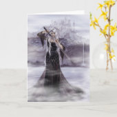 アバロンの女性グリーティングカード カード (黄色い花)