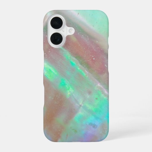アバロンシェルパターンiPhoneケース iPhone 16ケース (裏面)