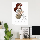 アバロンシーリーキャラクターポートレート ポスター (ホームオフィス)