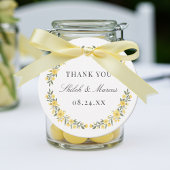 アバロンバターイエローフローラリース結婚ズ フェイバータグ