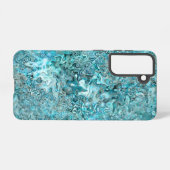 アバロンパアシェルアクアブルー SAMSUNG GALAXYケース (裏面横)