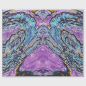 アバロンプア抽象芸術シーシェル ラッピングペーパー (フラット)