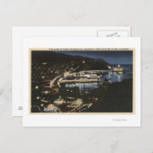 アバロン湾の夜景 ポストカード (正面/裏面)
